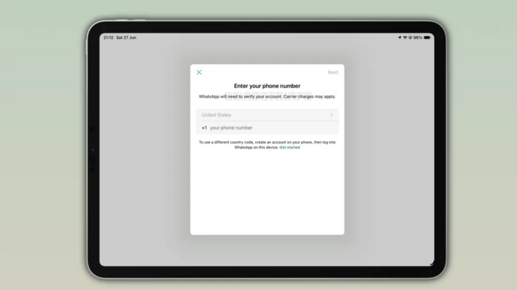 WhatsApp iPad desteği