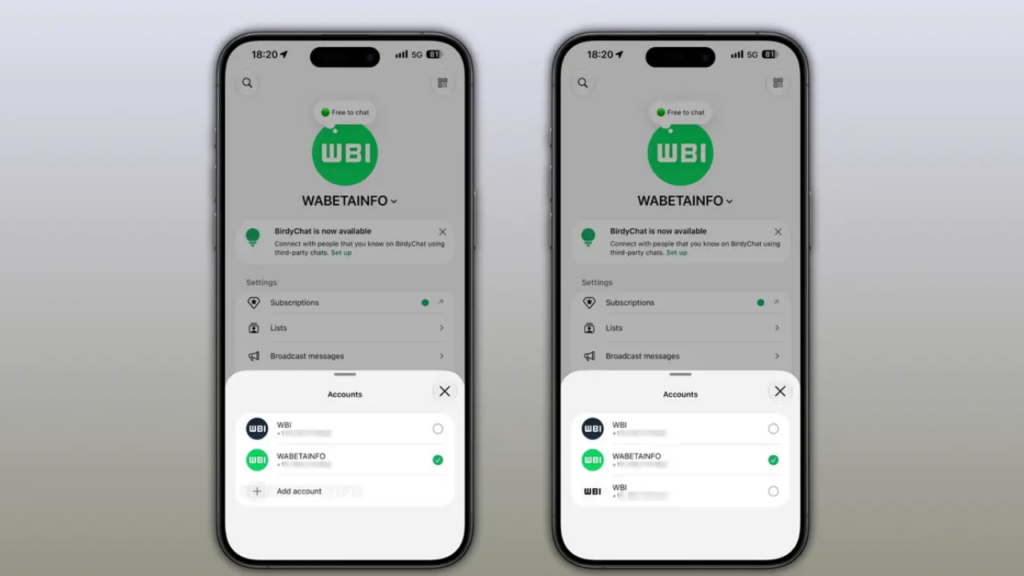 whatsapp üç hesap