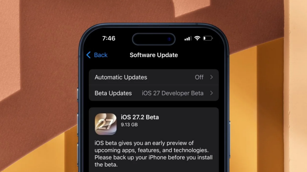 iOS 27.2 beta