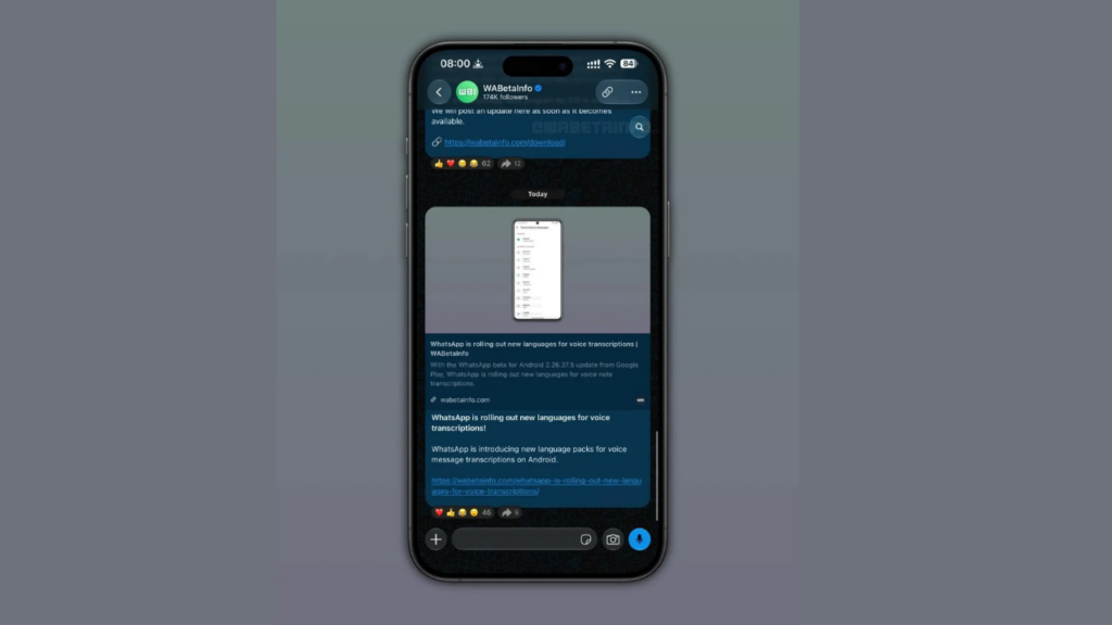 WhatsApp arama butonu