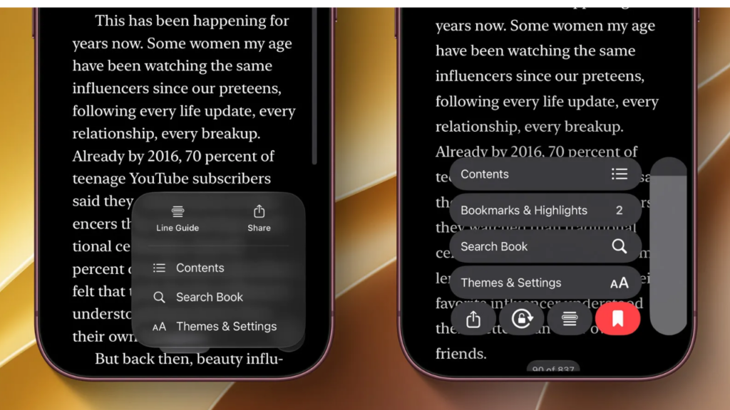 iOS 27.2 Apple Books güncellemesi