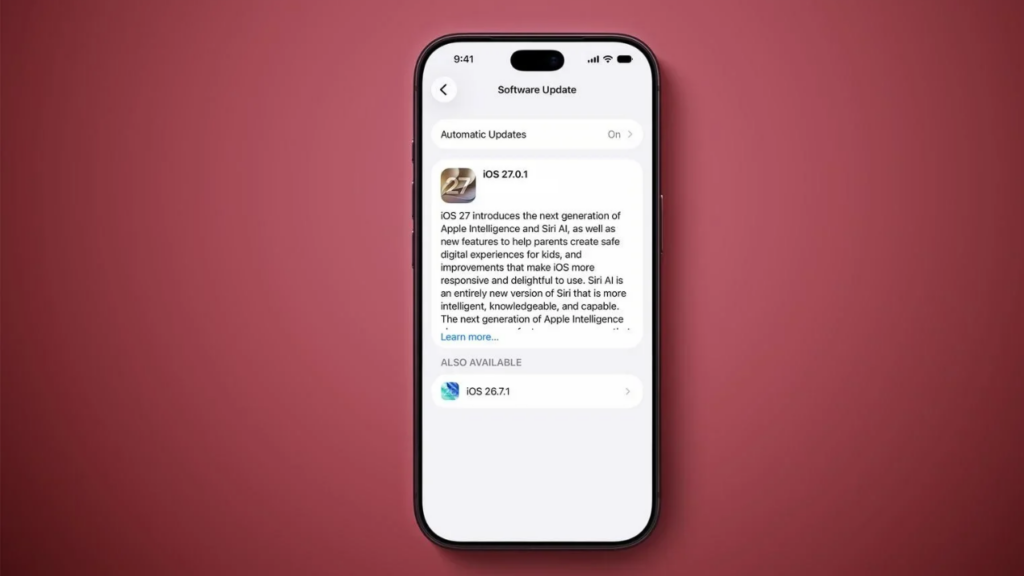 Apple iOS 27 güncellemesi
