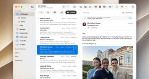Mac'te iCloud Mail gelen kutusu ve açık bir e-posta